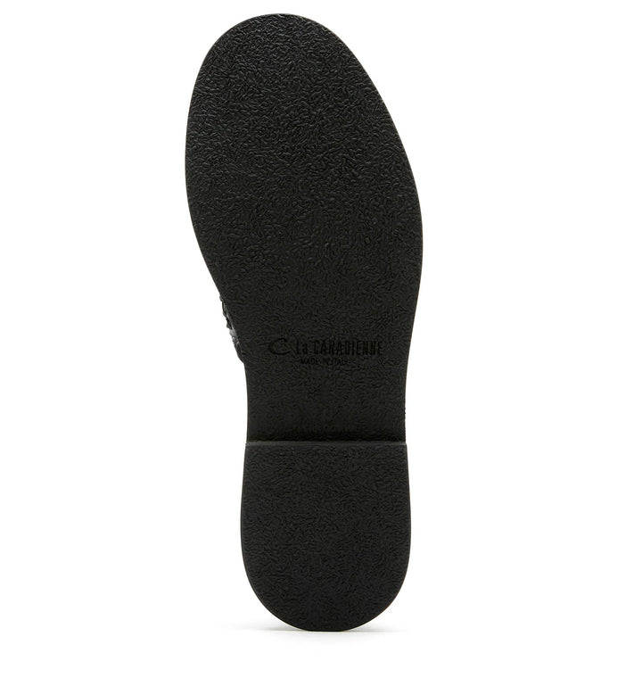 MAGNOLIA PONY HAIR LEATHER LOAFER (BLACK) - LA CANADIENNE