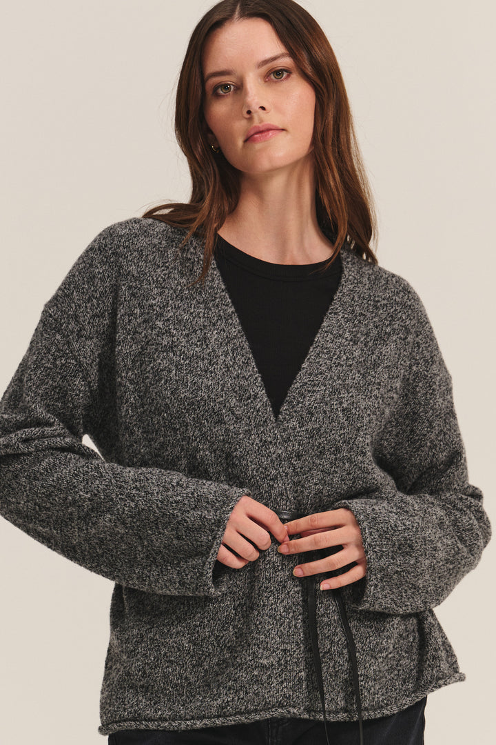 ALINA MARLED KNIT SWEATER - VELVET