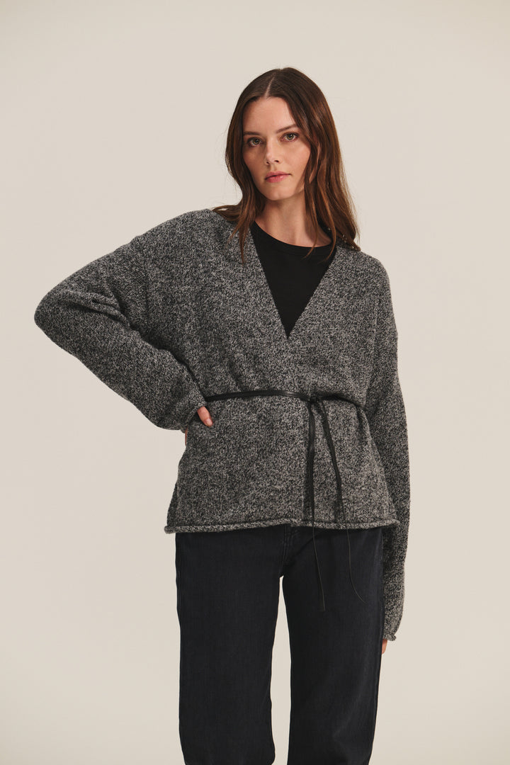 ALINA MARLED KNIT SWEATER - VELVET