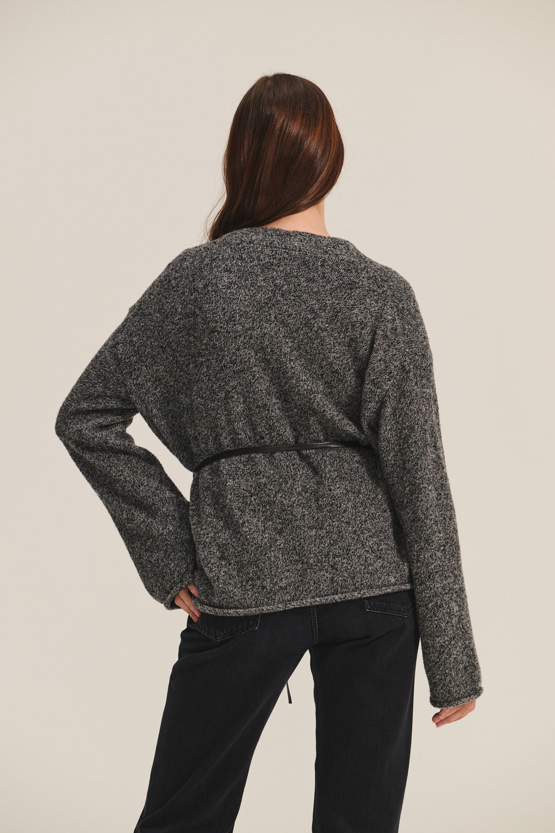 ALINA MARLED KNIT SWEATER - VELVET