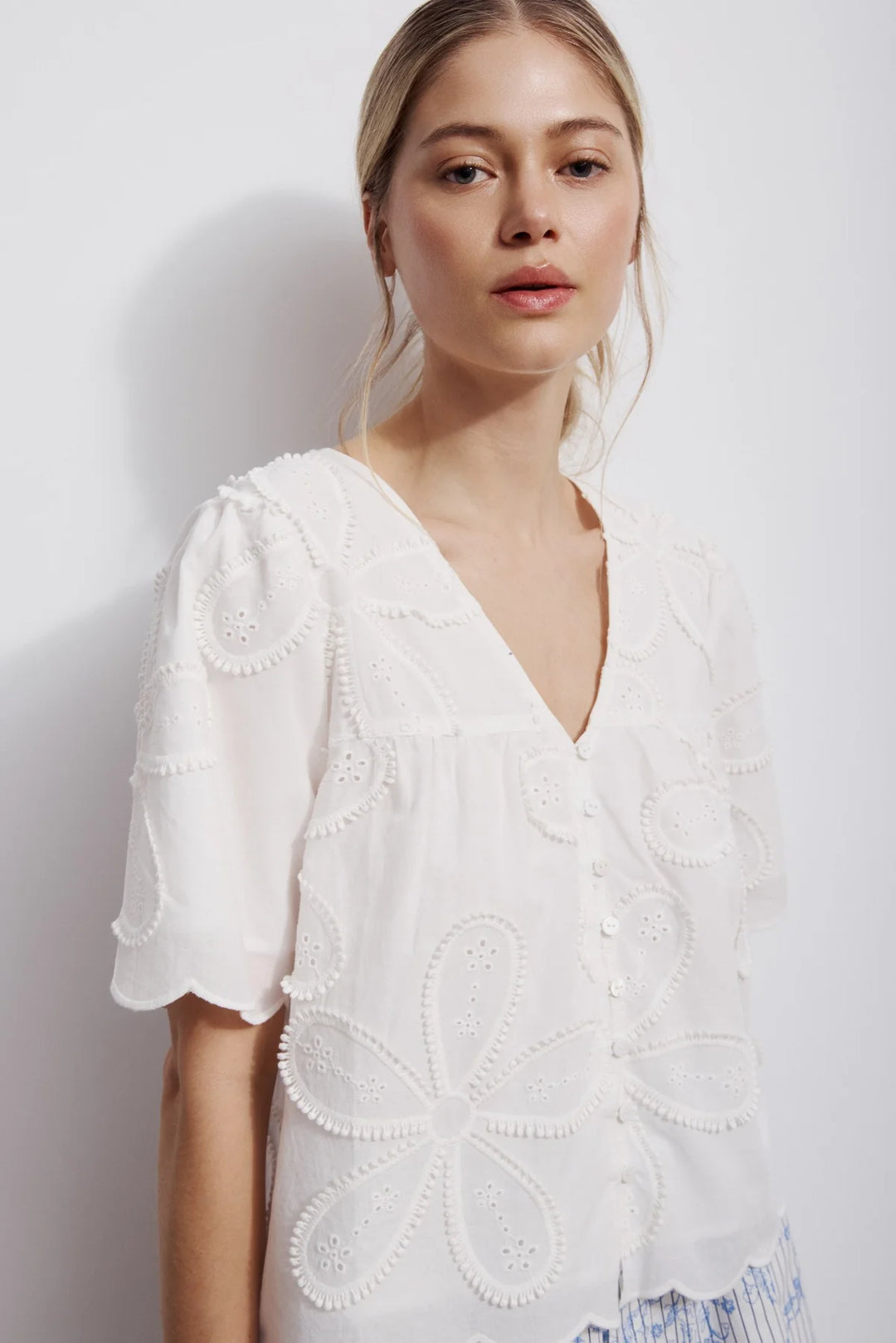 EVERLY BLOUSE (OFF-WHITE) - MELISSA NEPTON