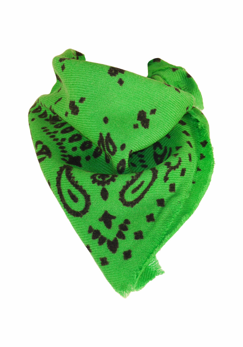PRINTED NECK SCARF (GREEN) - MOMENT BY MOMENT