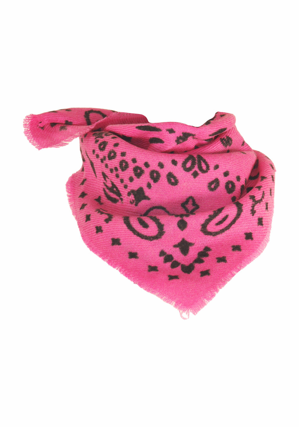 PRINTED NECK SCARF (ROSE) - MOMENT BY MOMENT