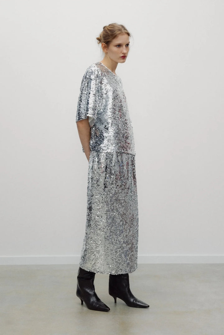 MUSE SEQUIN TOP (SILVER) - THE NEW SOCIETY