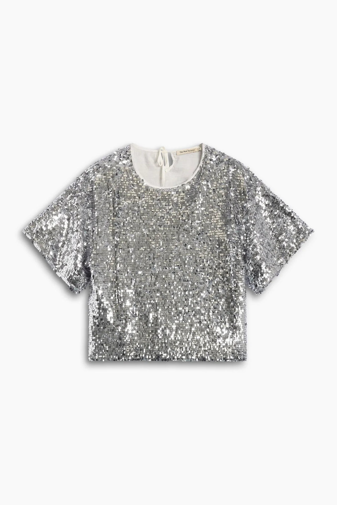 MUSE SEQUIN TOP (SILVER) - THE NEW SOCIETY