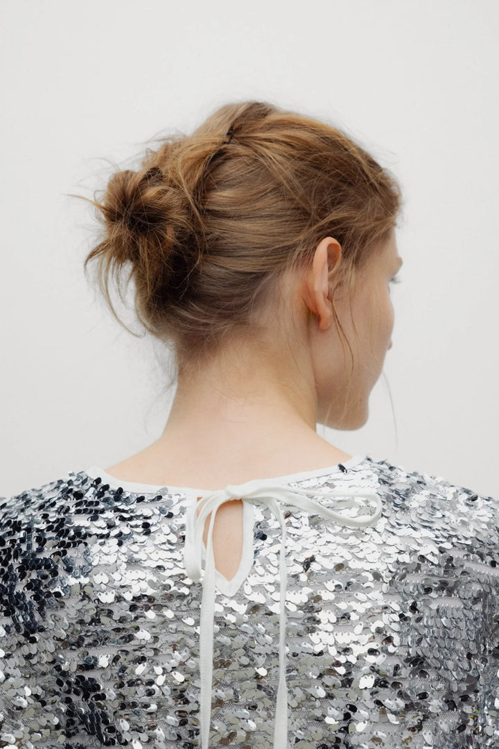 MUSE SEQUIN TOP (SILVER) - THE NEW SOCIETY