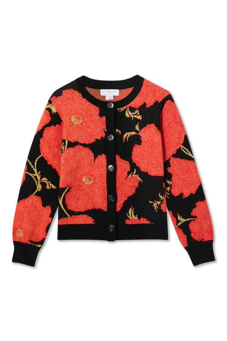 BLACK POPPY CARDIGAN - NEVER FULLY DRESSED