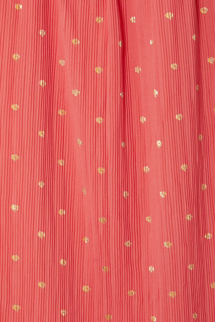PLISSE TILLY DRESS (CORAL) - NEVER FULLY DRESSED