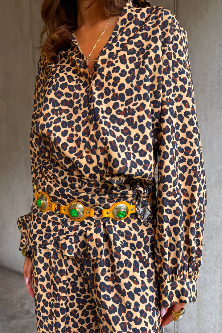 LUCIA LEOPARD MILEY SHIRT - NEVER FULLY DRESSED