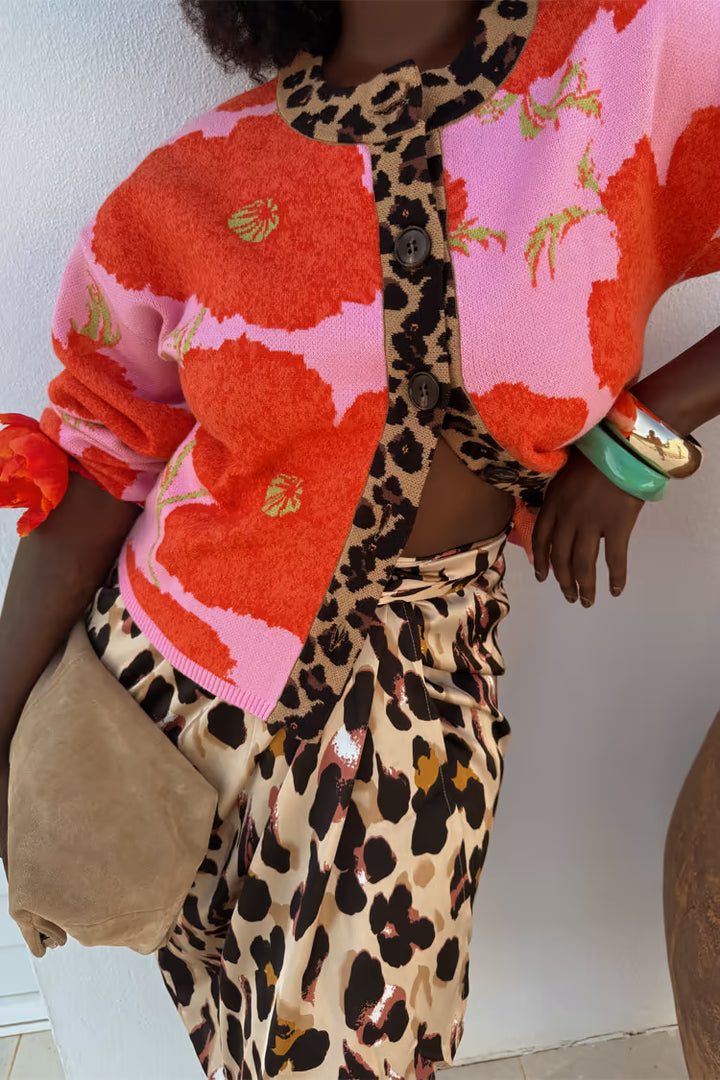 PINK POPPY CARDIGAN - NEVER FULLY DRESSED