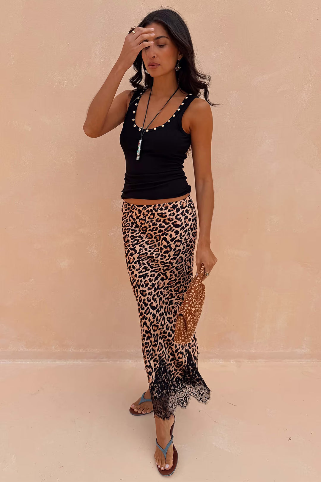 STUDDED RIB VEST (BLACK) - NEVER FULLY DRESSED