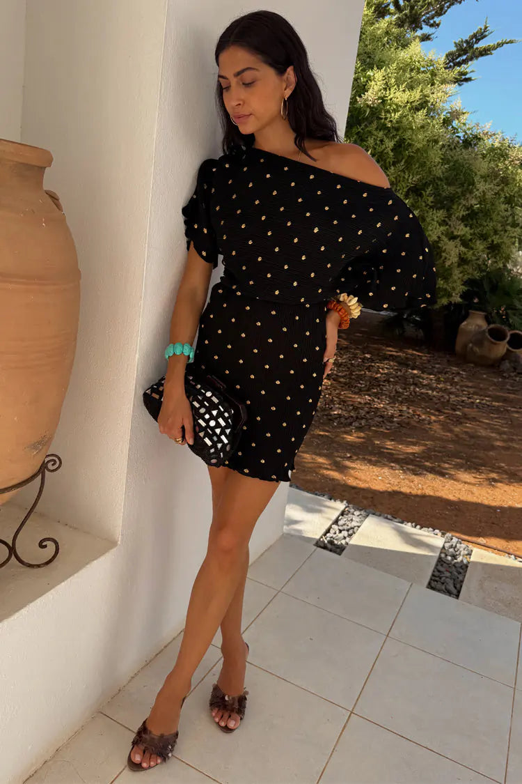 TILLY MINI DRESS (BLACK) - NEVER FULLY DRESSESc
