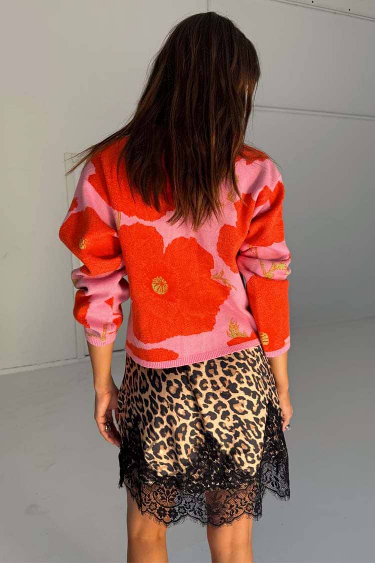 PINK POPPY CARDIGAN - NEVER FULLY DRESSED