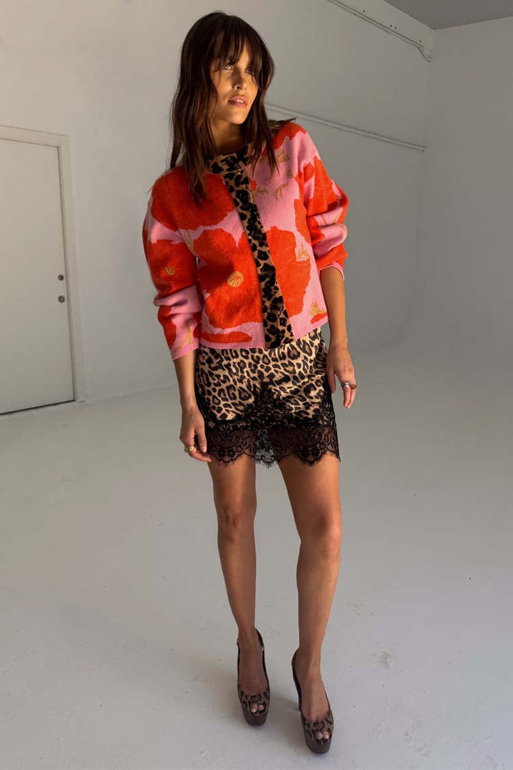 PINK POPPY CARDIGAN - NEVER FULLY DRESSED