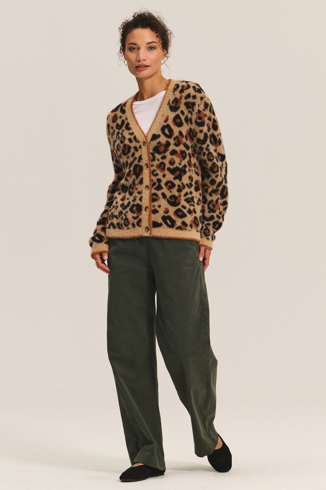 BETSY NOVELTY FEATHER JACQUARD SWEATER - VELVET