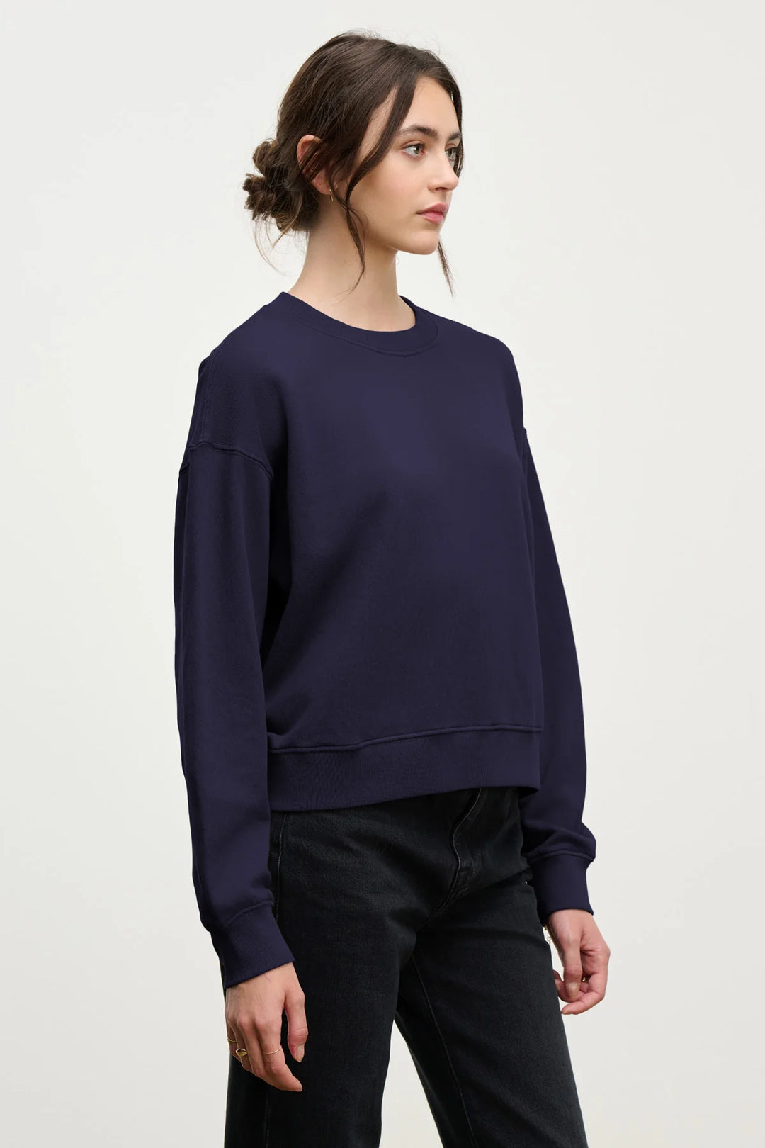 YOKO SWEATSHIRT (NAVY) - VELVET