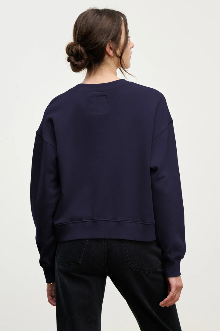 YOKO SWEATSHIRT (NAVY) - VELVET
