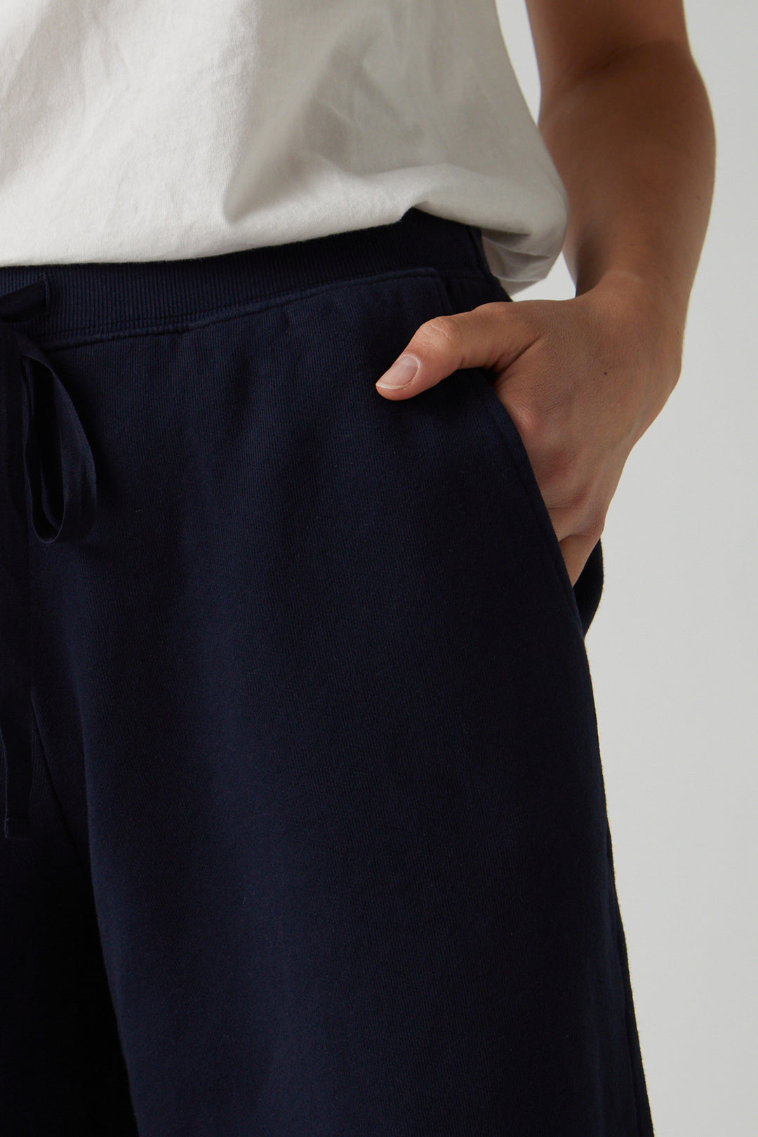 LUE SWEATSHORT (NAVY) - VELVET