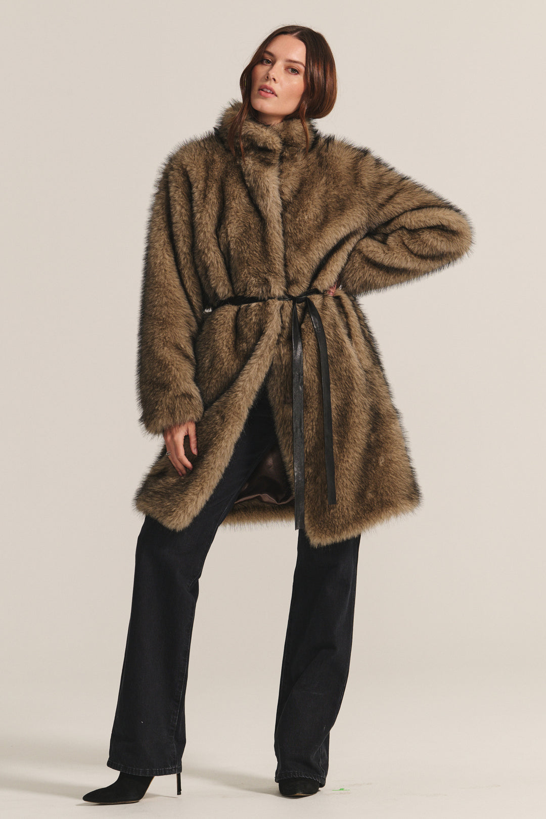 ADALYNN LUX FUR JACKET - VELVET