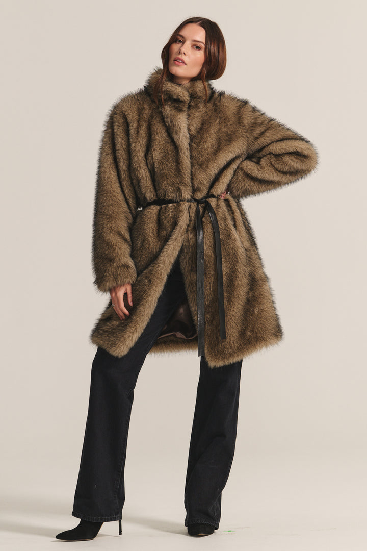 ADALYNN LUX FUR JACKET - VELVET