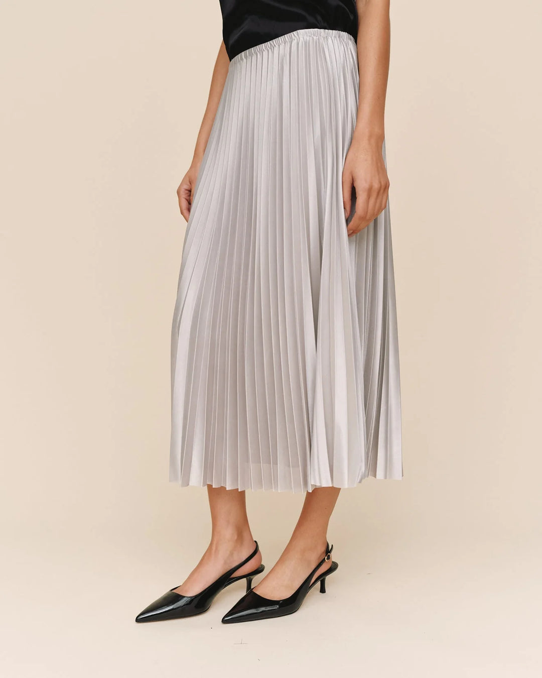 PLEATED SKIRT (SILVER SHIMMER) - BELLA DAHL