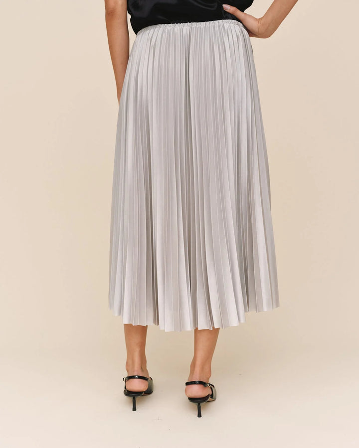 PLEATED SKIRT (SILVER SHIMMER) - BELLA DAHL