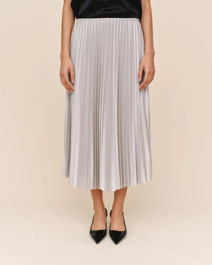 PLEATED SKIRT (SILVER SHIMMER) - BELLA DAHL