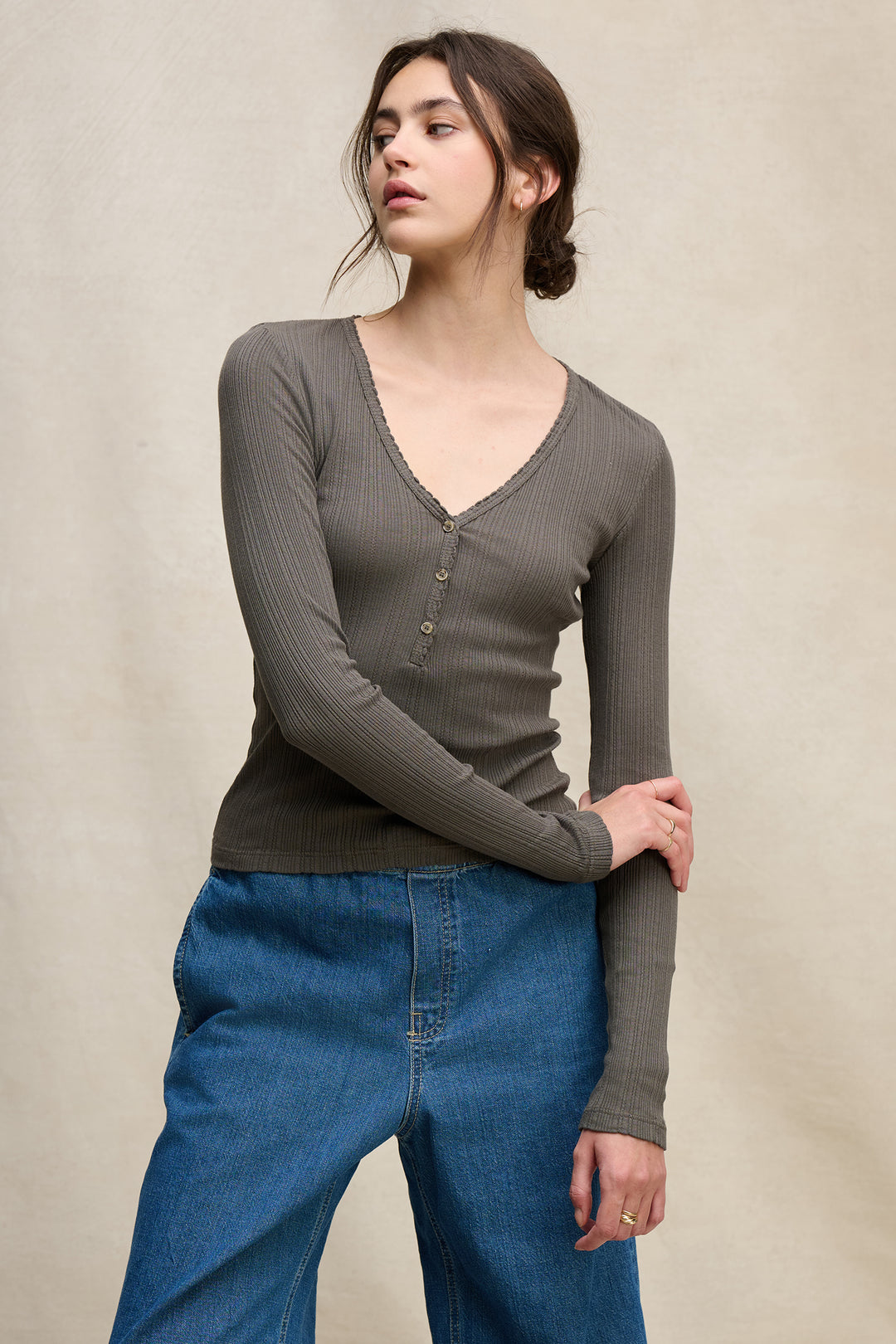 WINONA POINTELLE TOP - VELVET