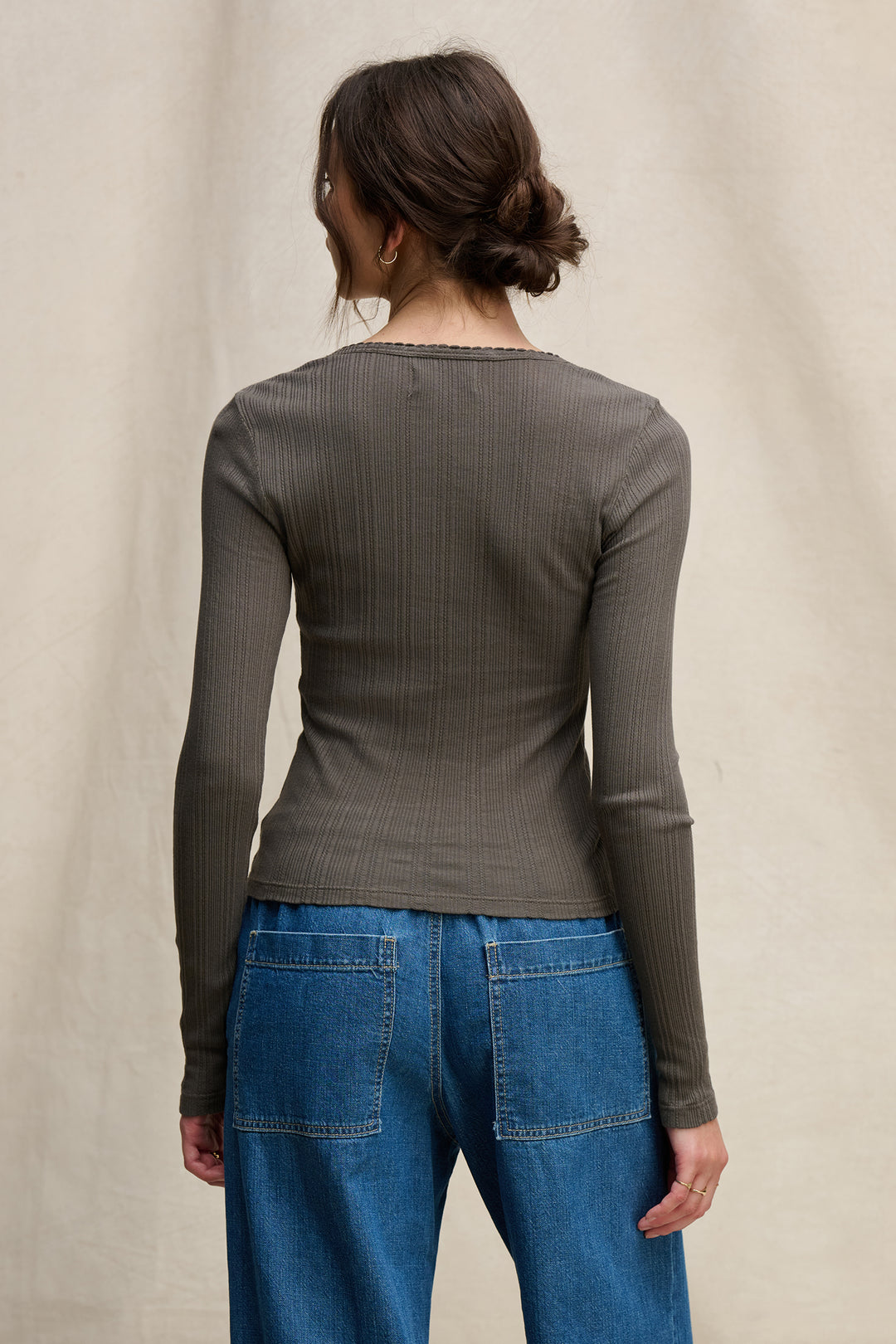 WINONA POINTELLE TOP - VELVET