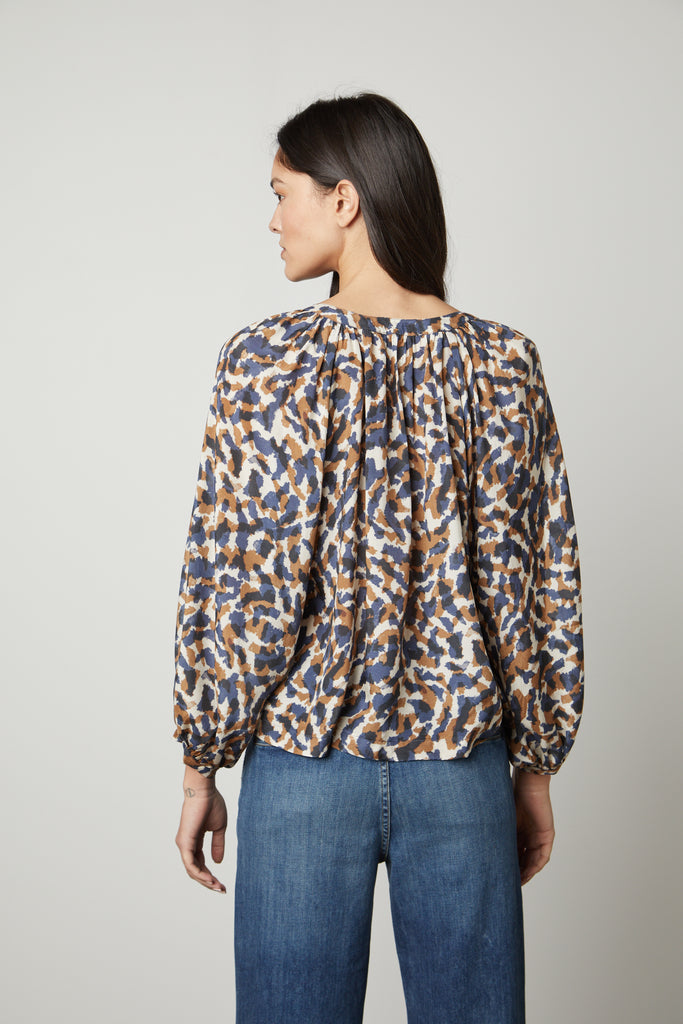 MELINDA PRINTED BLOUSE - VELVET