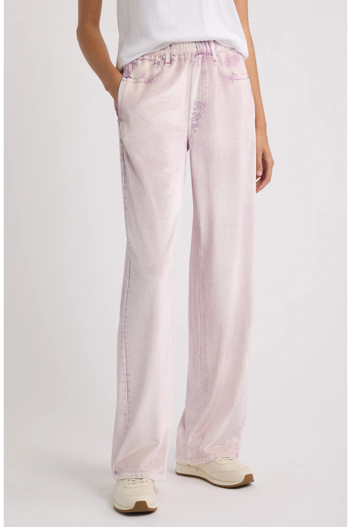 MIRAMAR VELVET WIDE LEG PULL ON (PINK MARBLE) - RAG & BONE