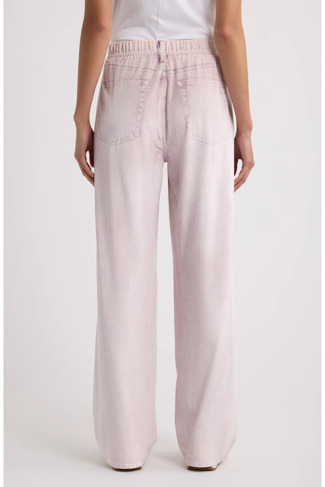 MIRAMAR VELVET WIDE LEG PULL ON (PINK MARBLE) - RAG & BONE