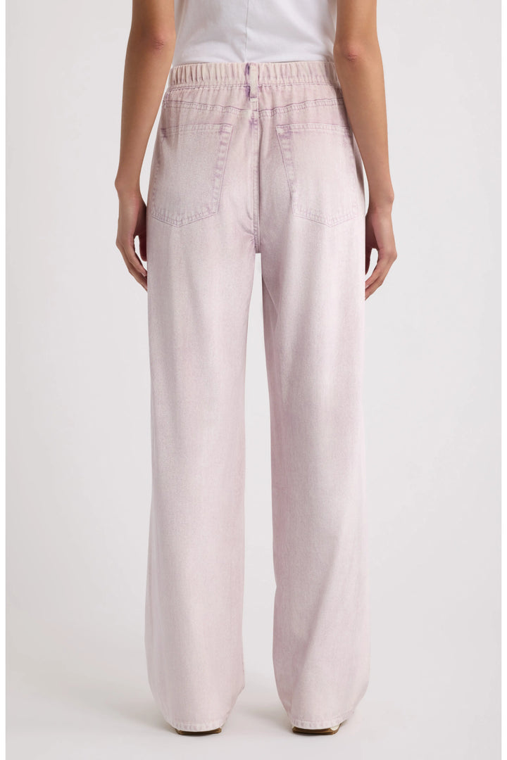 MIRAMAR VELVET WIDE LEG PULL ON (PINK MARBLE) - RAG & BONE