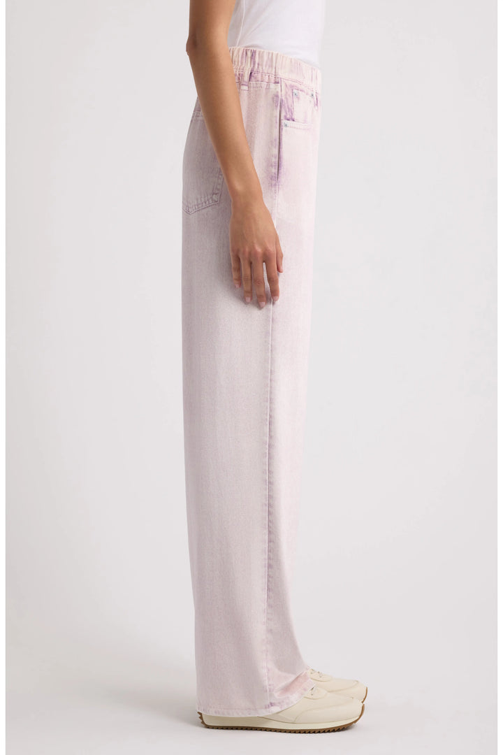 MIRAMAR VELVET WIDE LEG PULL ON (PINK MARBLE) - RAG & BONE