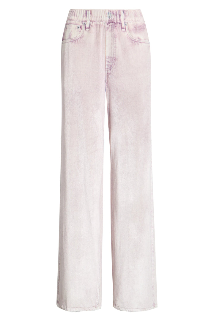 MIRAMAR VELVET WIDE LEG PULL ON (PINK MARBLE) - RAG & BONE