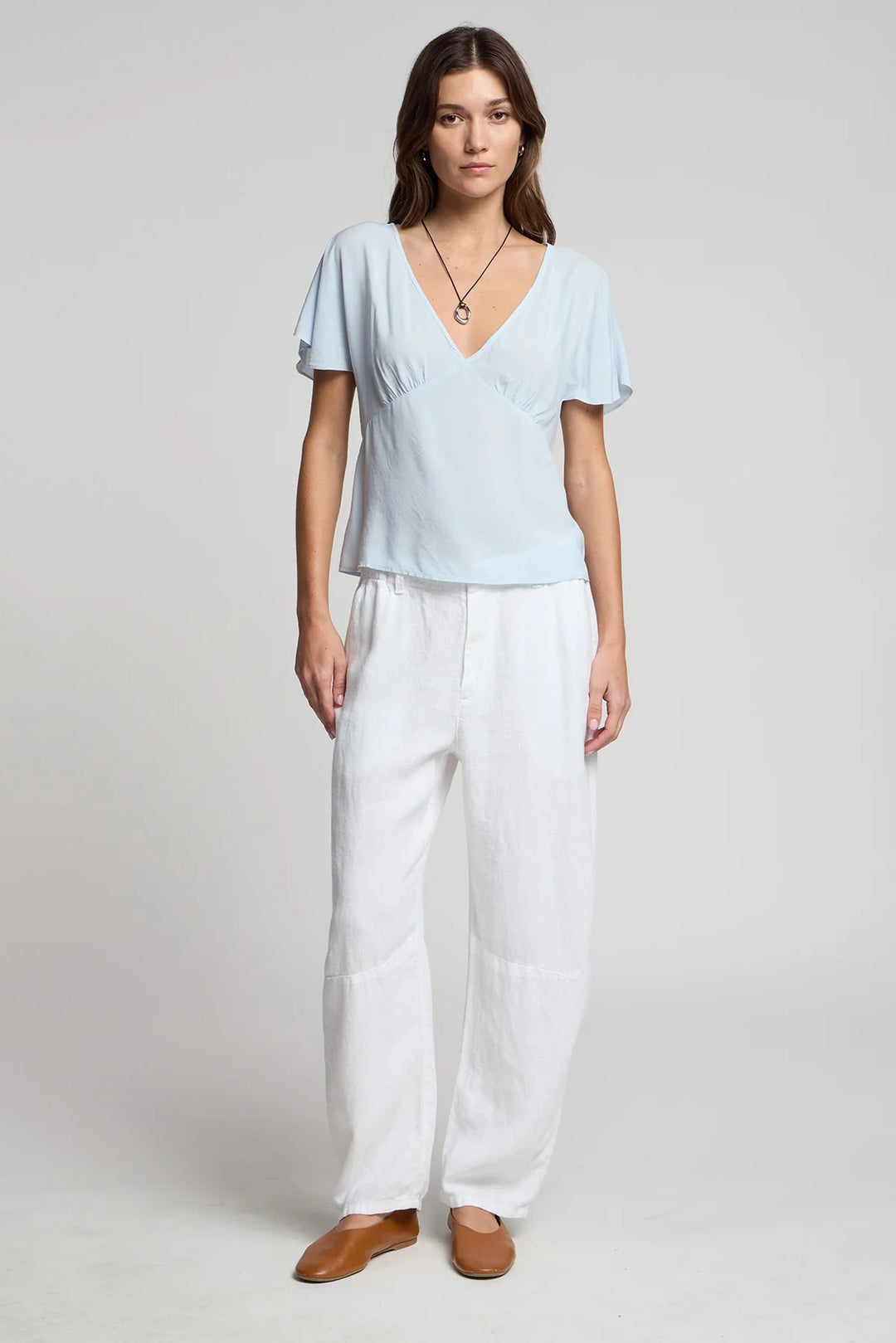 LINA RAYON CHALLIS TOP (BILLOW) - VELVET