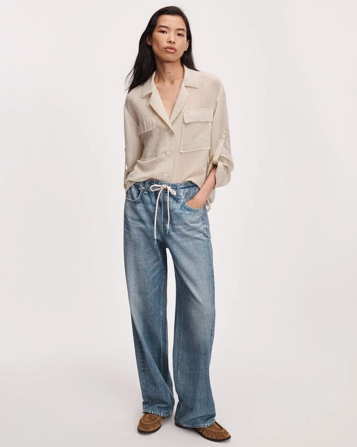 MIRAMAR TERRY DRAWCORD WIDE LEG (ELLIS) - RAG & BONE