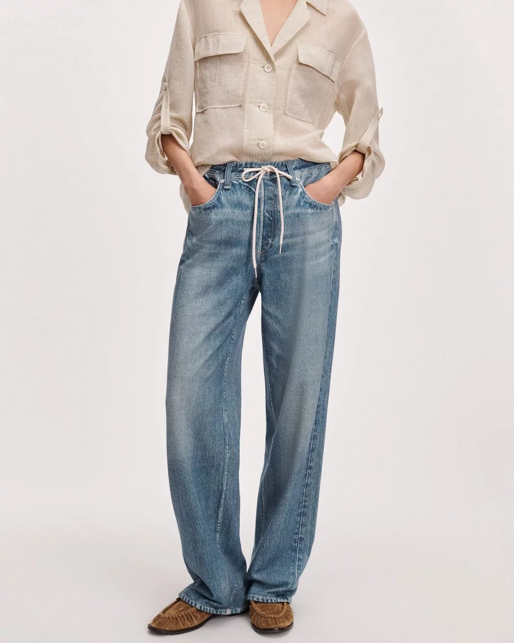 MIRAMAR TERRY DRAWCORD WIDE LEG (ELLIS) - RAG & BONE