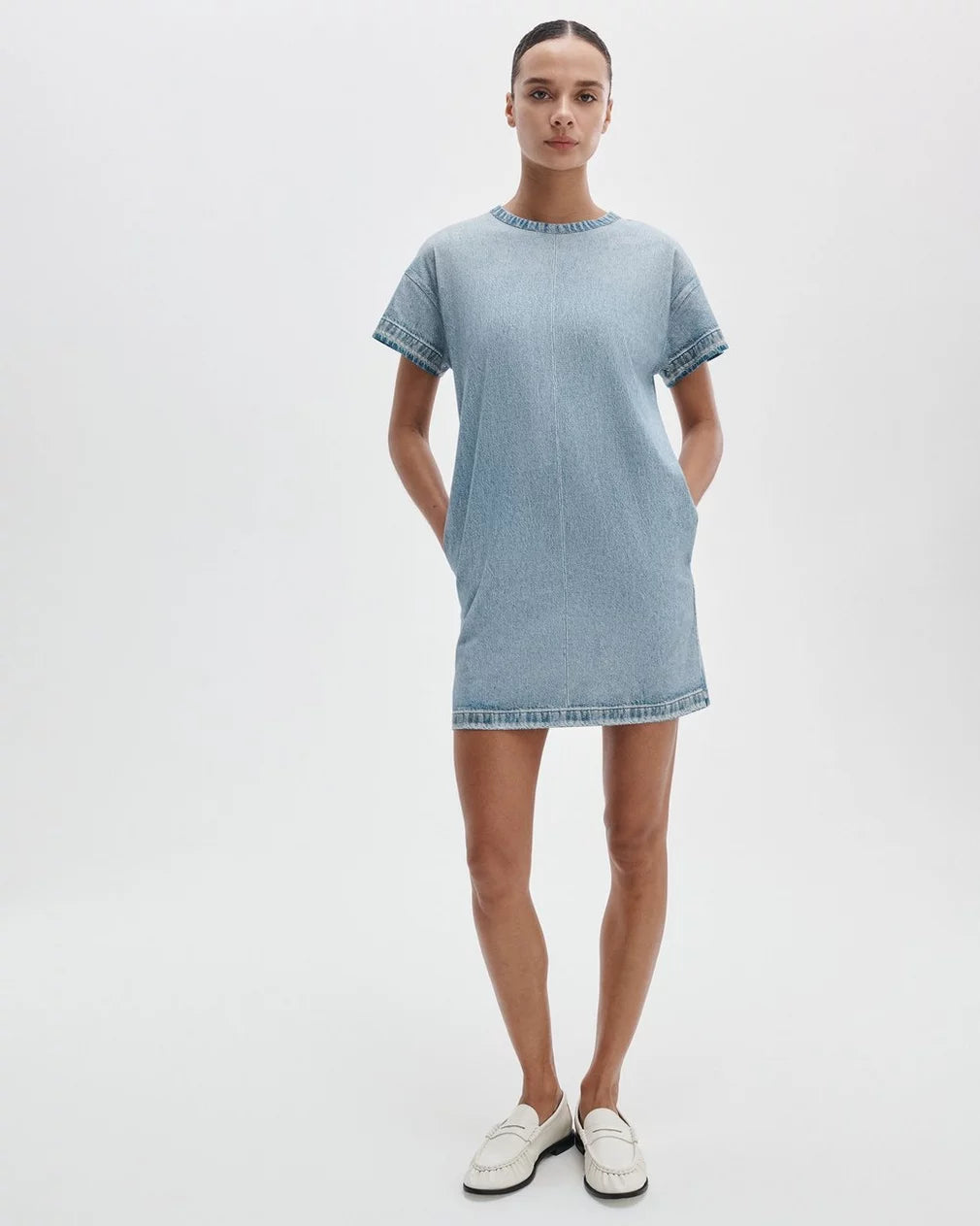 MIRAMAR KELLY JERSEY T-SHIRT DRESS (SEASIDE) - RAG & BONE