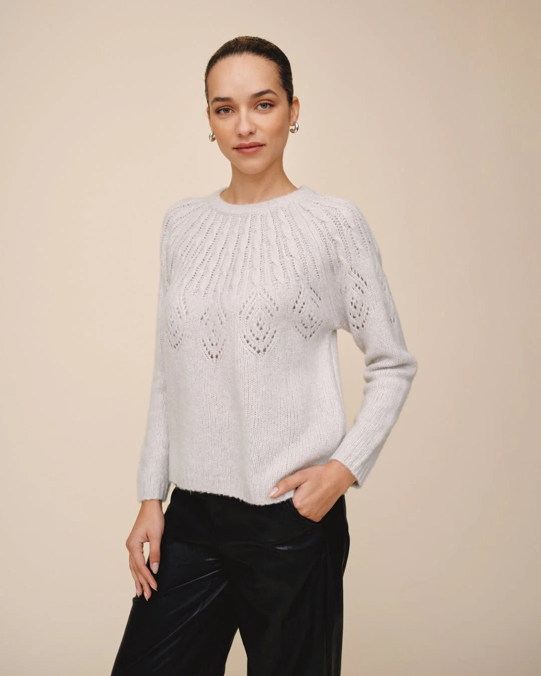 RELAXED SWEATER (FROSTED OAT) - BELLA DAHL