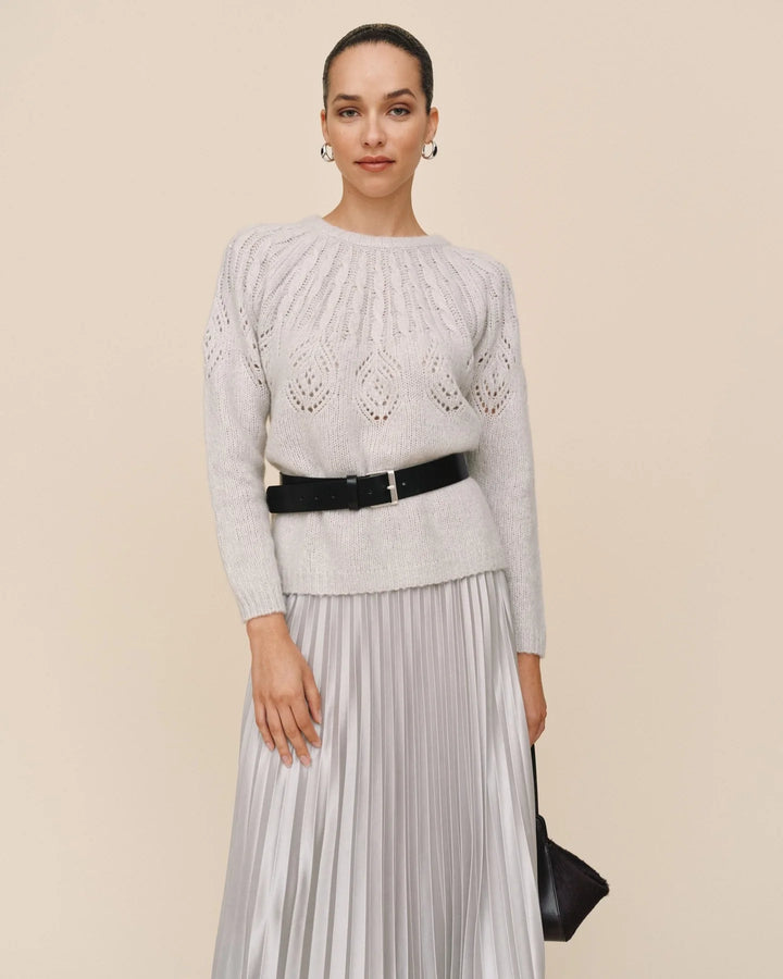 RELAXED SWEATER (FROSTED OAT) - BELLA DAHL