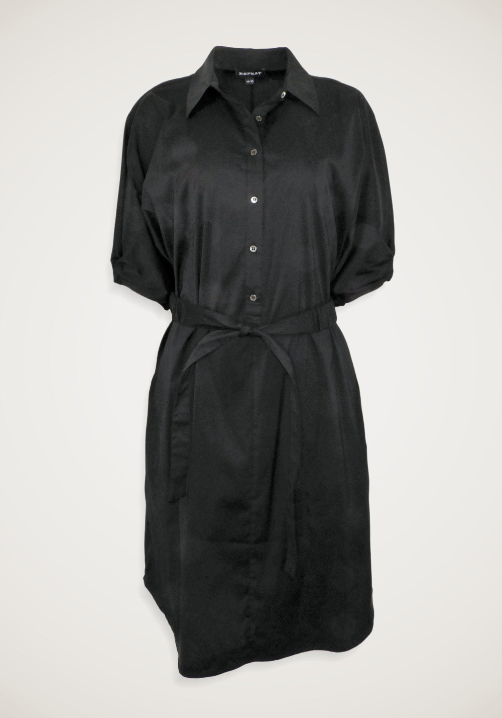 BELTED SHIRT DRESS - REPEAT