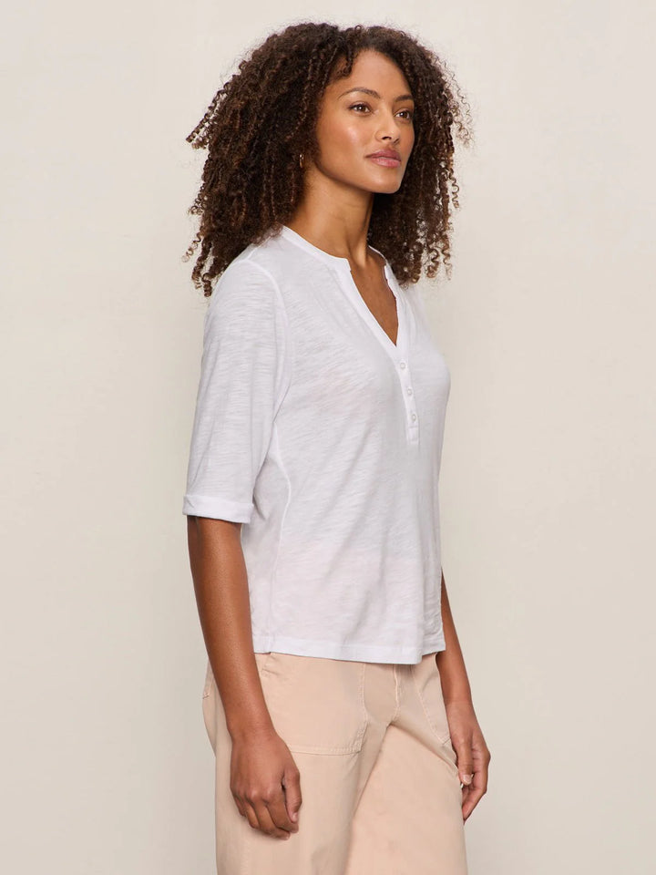 ROLLED SLEEVE TEE (WHITE) - SANCTUARY