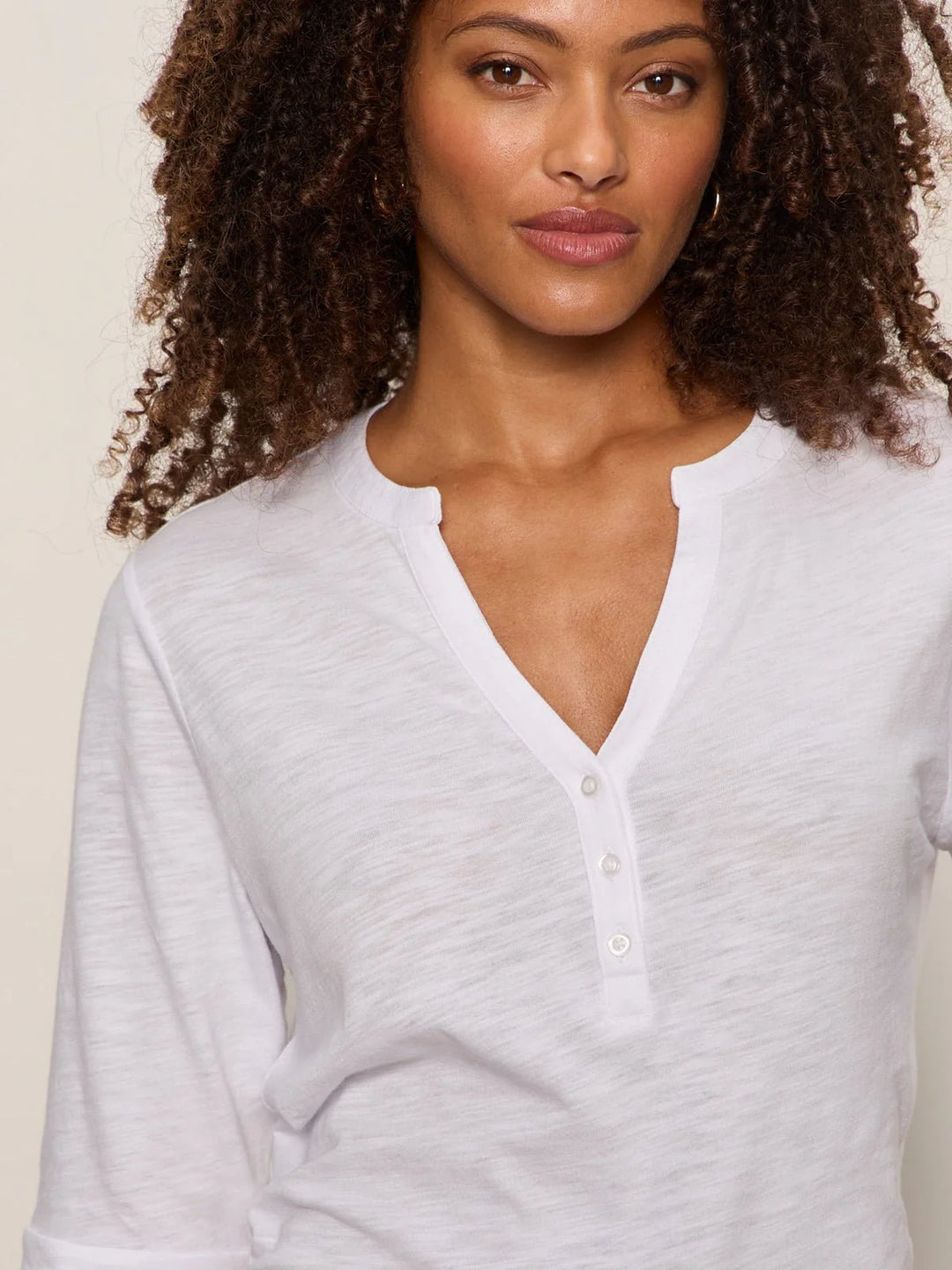 ROLLED SLEEVE TEE (WHITE) - SANCTUARY