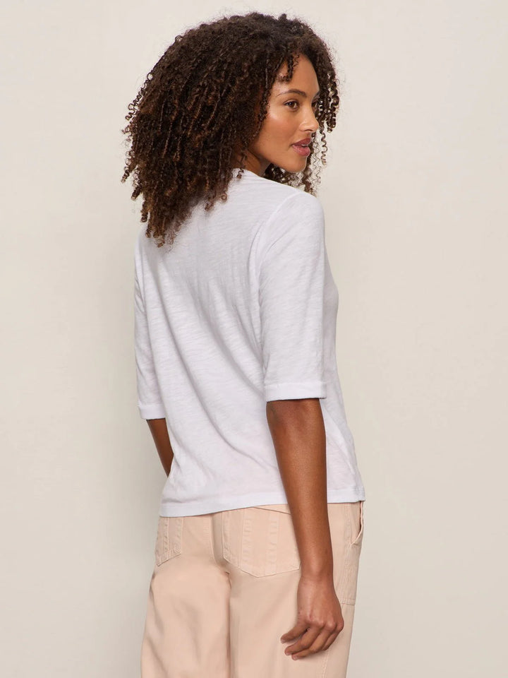 ROLLED SLEEVE TEE (WHITE) - SANCTUARY