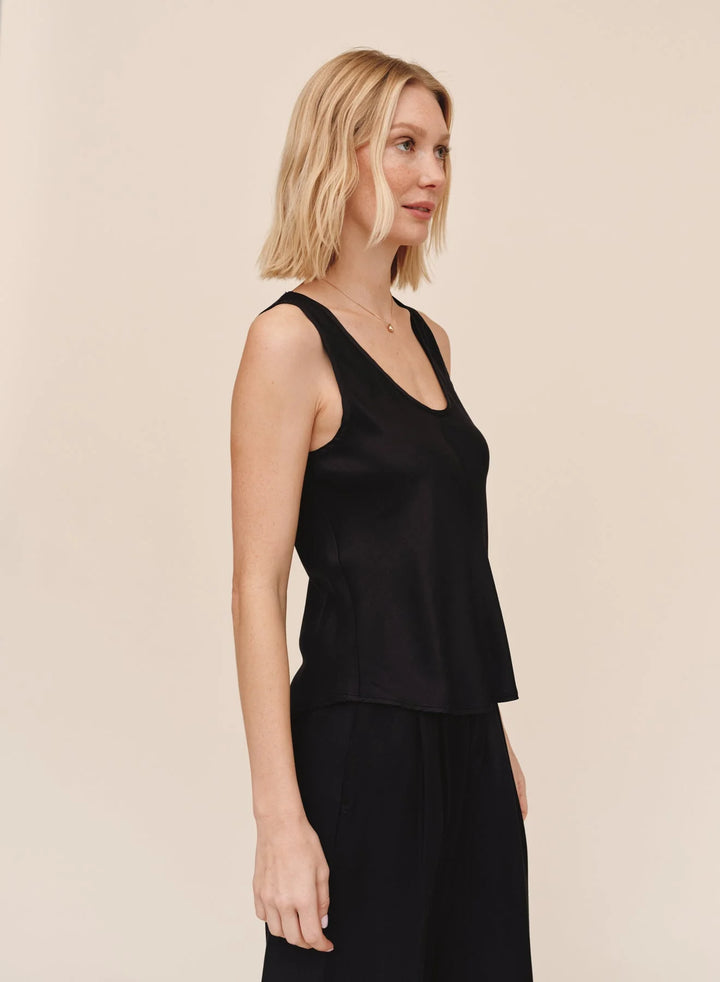 SLEEK SCOOP NECK TANK (BLACK) - BELLA DAHL