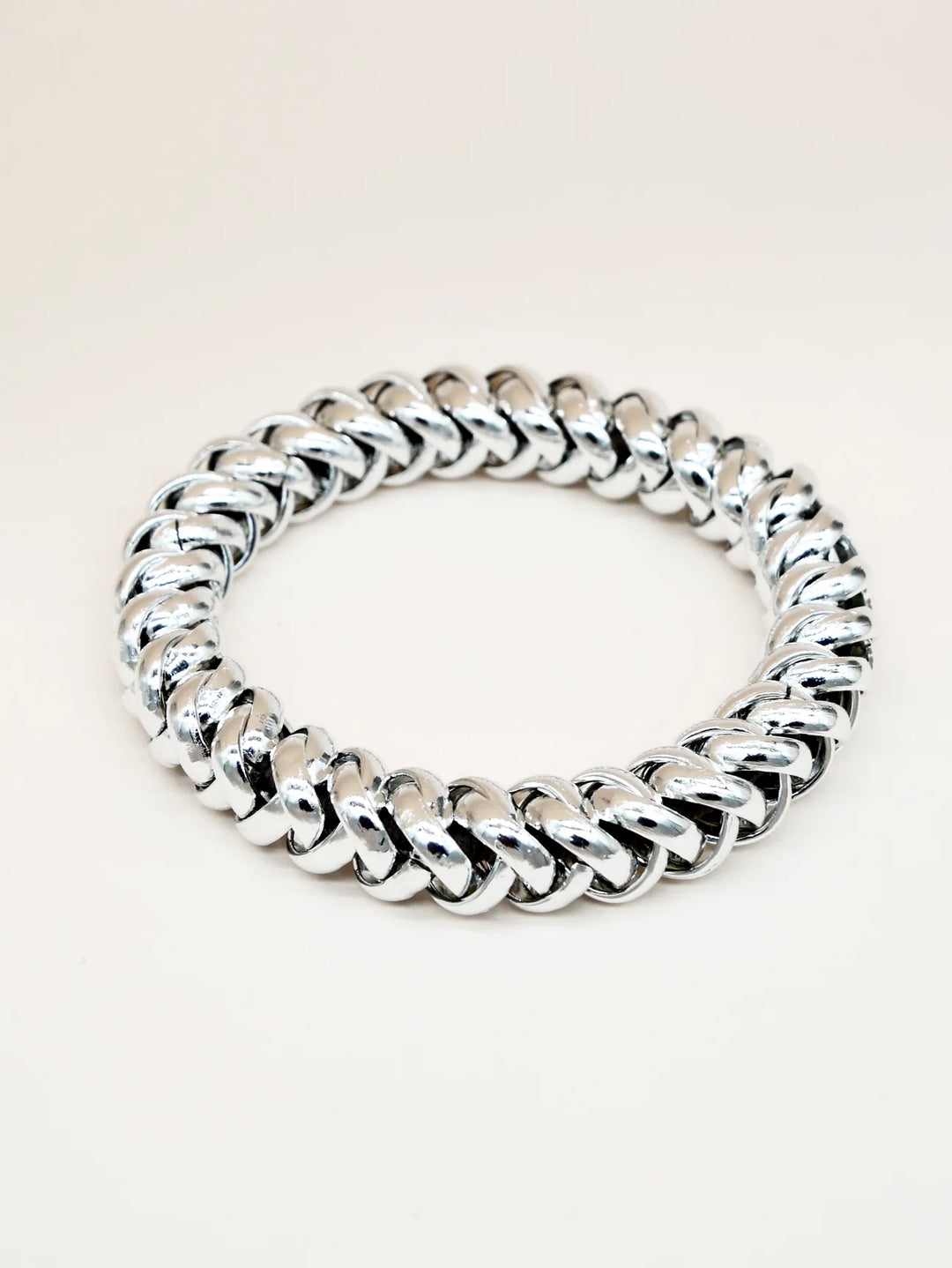 SILVER CHAIN BICHOU BRACELET