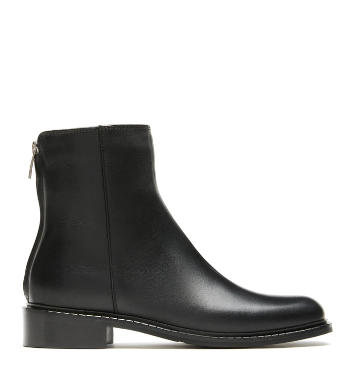 SELINA LEATHER BOOTIE (BLACK) - LA CANADIENNE