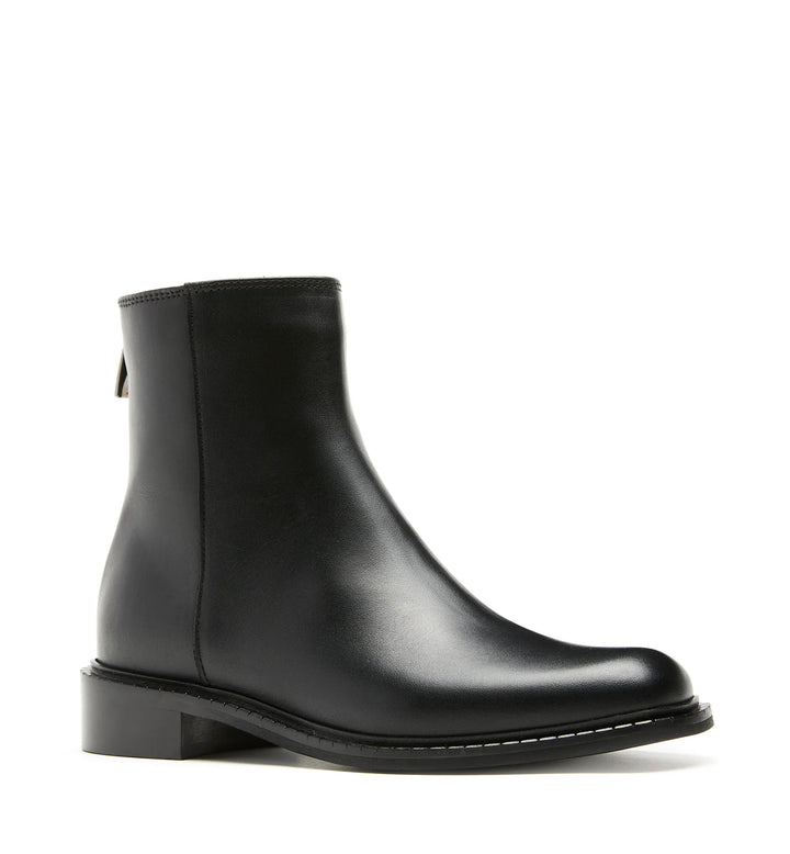 SELINA LEATHER BOOTIE (BLACK) - LA CANADIENNE