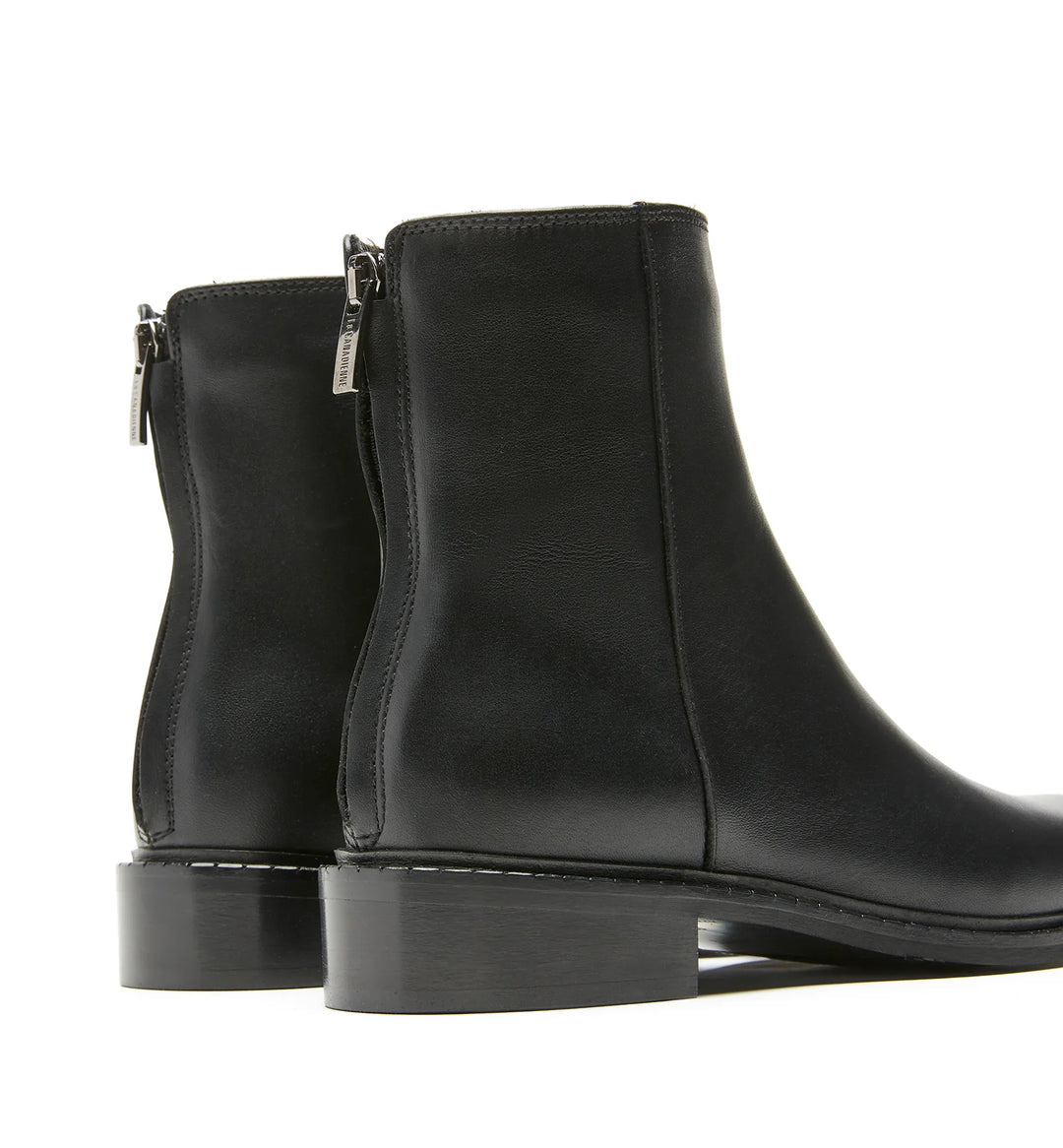 SELINA LEATHER BOOTIE (BLACK) - LA CANADIENNE